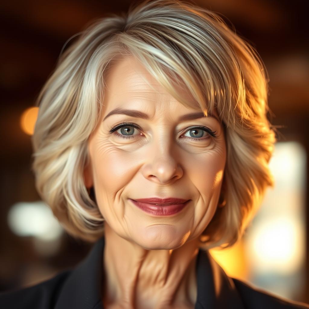 flattering short haircuts for women over 60