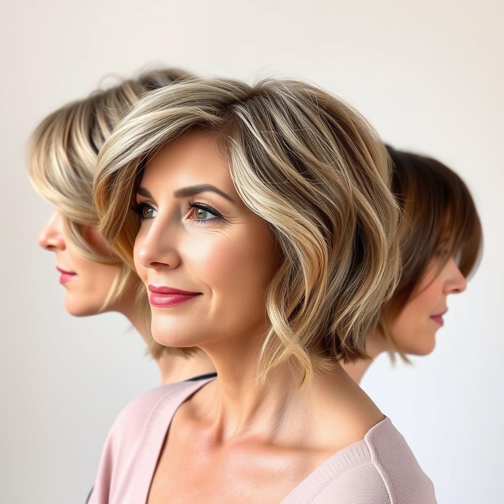 modern short haircuts for older ladies