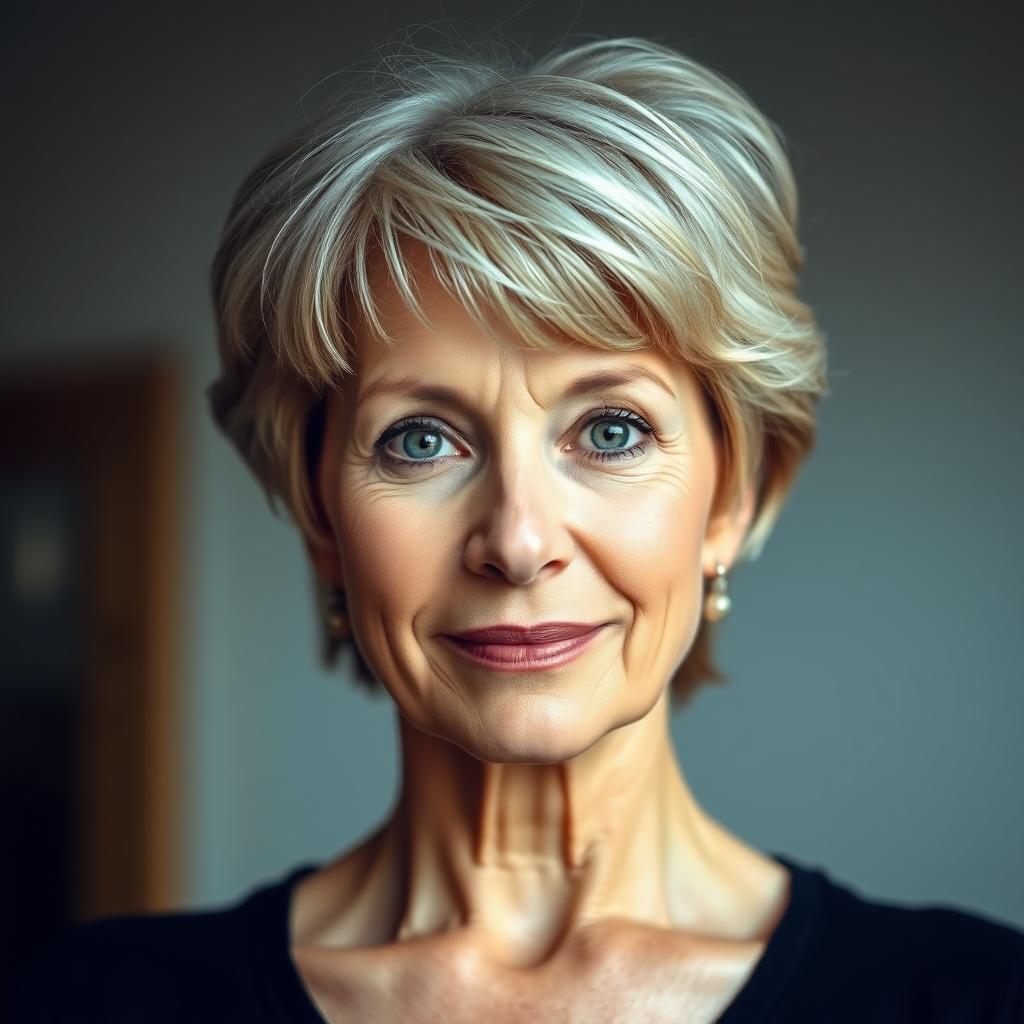 flattering short haircuts for women over 60 with fine hair